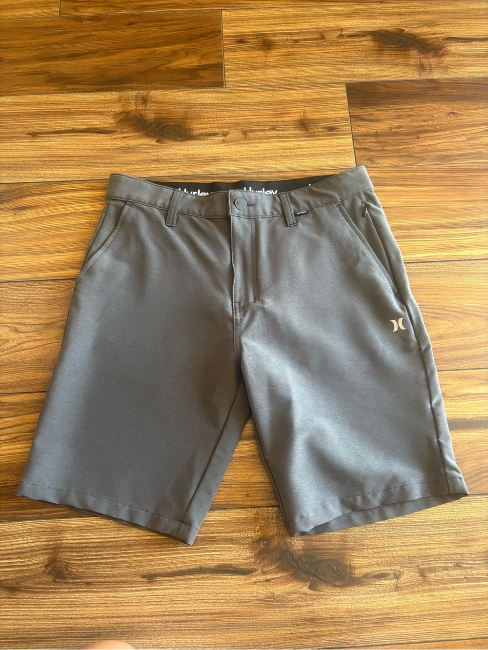 Hurley Men's Charcoal Athletic Performance Shorts